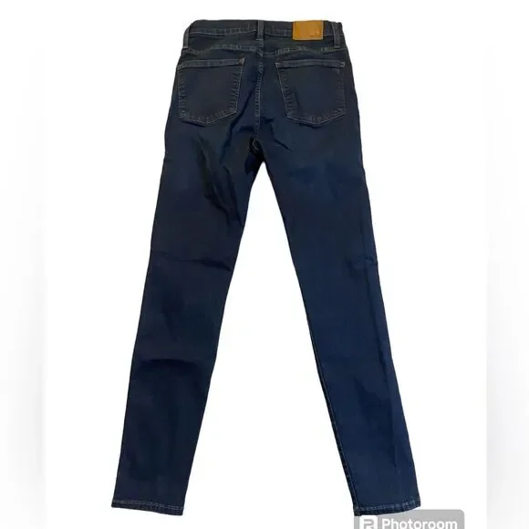 Madewell Dark Wash 10 Inch High Rise Skinny Jeans - Picture 6 of 11